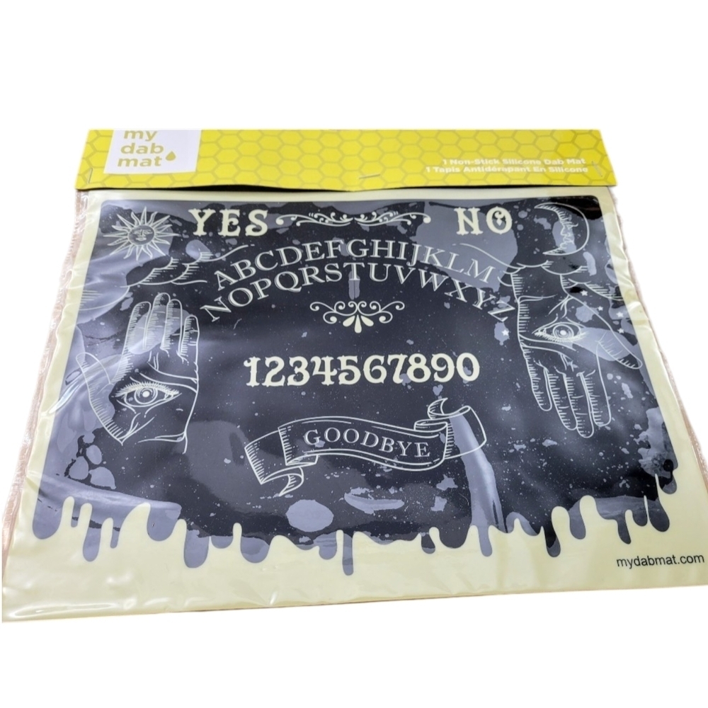 Mystical Ouija Board Design Mat - Black and White